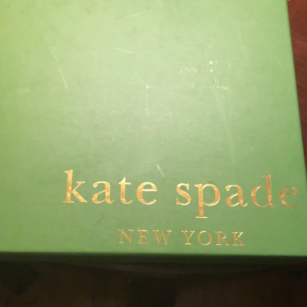 Kate Spade Black/Gold Spotted Velvet.